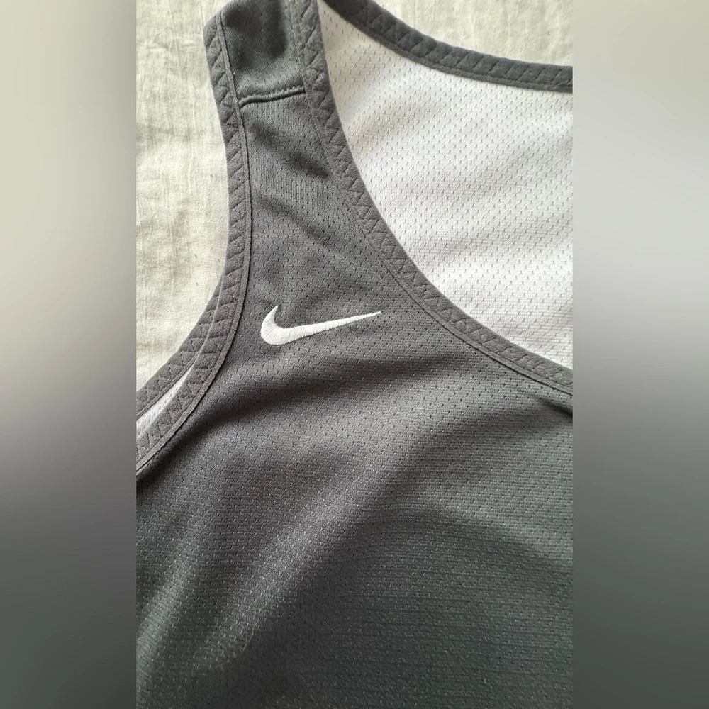 Nike | Tops | XL Nike Womens Basketball Jersey Reversible Gray /White Tank...